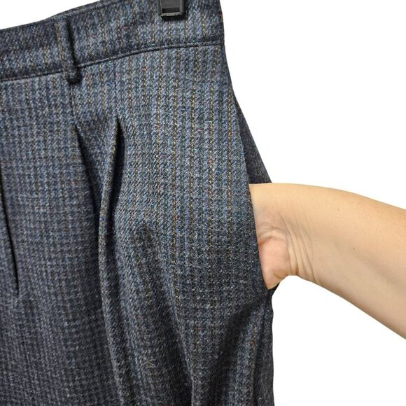 Vintage Mark Shale‎ Gray Wool Long Pencil Skirt Size 12 Button Zip Closure Lined - Picture 3 of 12